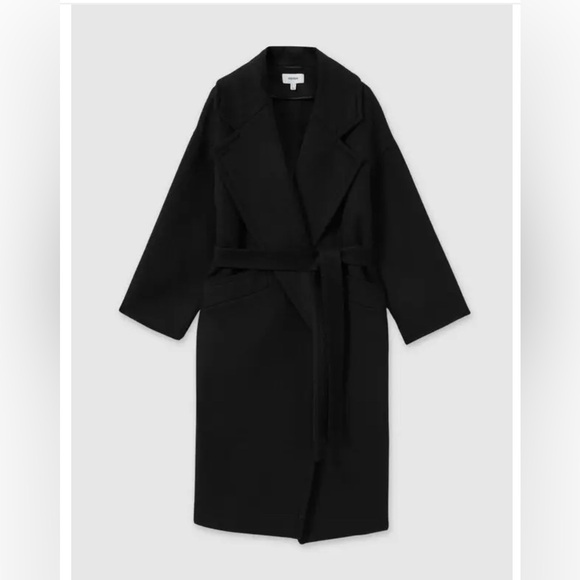 REISS BRIDGET Elegant Black Women's WOOL COAT - Picture 1 of 15
